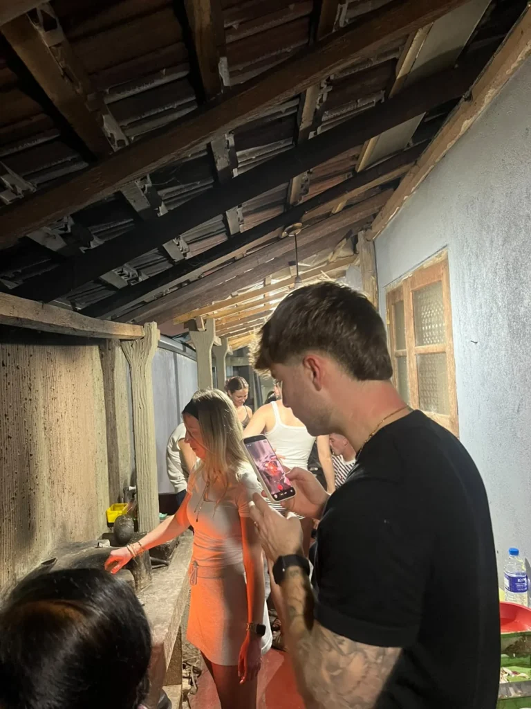 Traditional Sri Lankan village kitchen during a hands on cooking class